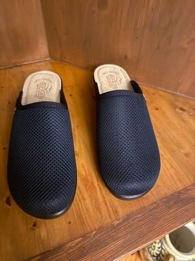 Fly Flot Mesh comfort Mules clog Comfort Mesh Slip-On - Navy 39/8-7.5